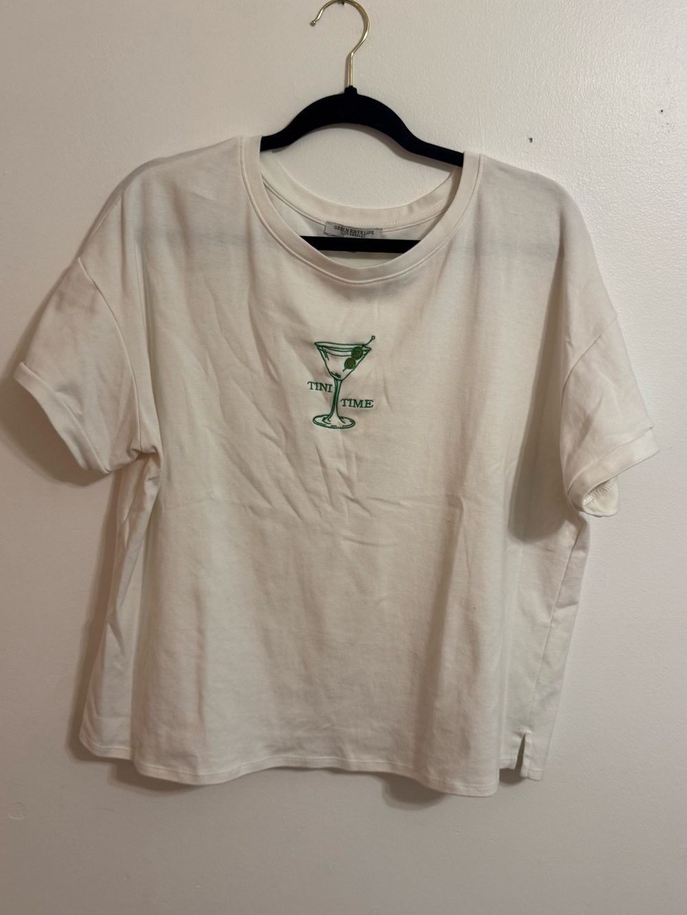 “Tini Time” Embroidered Tee